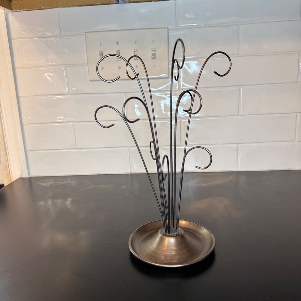 Umbra Jewelry Stand Tree Women Medium Bronze Metal Branch Hook Organizer B-15